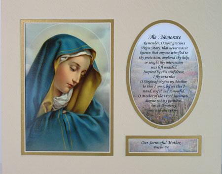 Our Lady of Sorrows 8x10 Ready to frame mat #810M-OLS