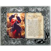 Our Lady Undoer of Knots Pewter Frame #23DPF-OLK