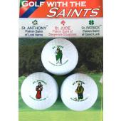 3 Saints Golf Balls #GB-3ST
