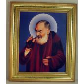 Saint Pio 5x7 Gold Frame #57GF-PP3
