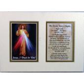 The Divine Mercy 5x7 Mat with Prayer #57MAT-DM