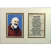 Padre Pio 5x7 Mat with Easel #57MAT-PP