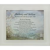 Personalized Art of Marriage Plaque #810F-AM-P