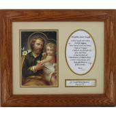 St. Joseph Frame with Prayer 8x10 #MFS-O-STJOE2