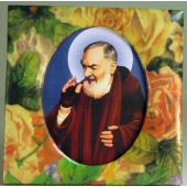 Padre Pio Floral Paper Box #PF-PP3
