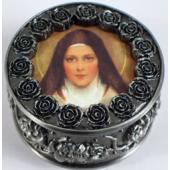 St. Therese Rosary Box #PRBX-STT