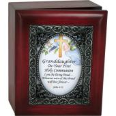 Granddaughter First Communion 4x5 Keepsake Box #SJBX-COM2-GRD
